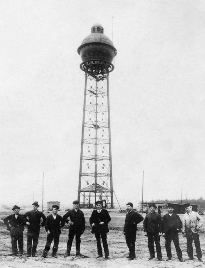 1912 ist der Hochbehälter im Bau. Zeche Jacobi 75